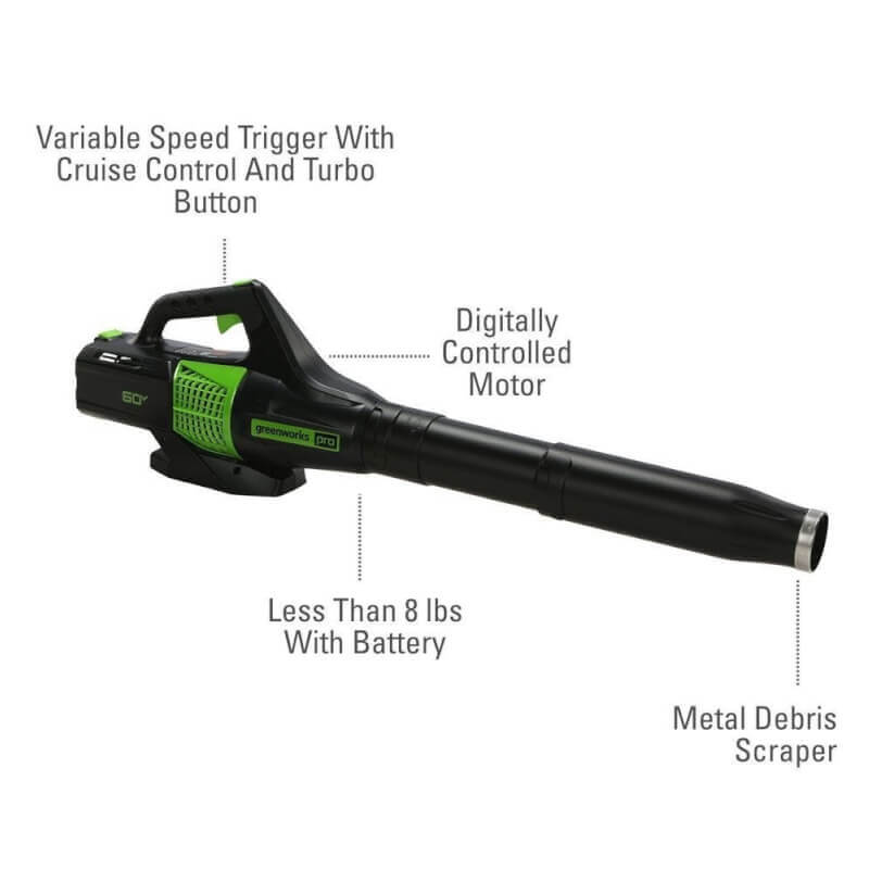 60V 20" Brushless Snow Thrower & 60V 140 MPH - 540 CFM Jet Blower Combo Kit, 4.0Ah Battery and Charger Included