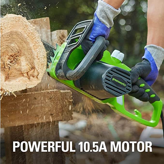 Greenworks 10.5 Amp Corded 14-Inch Chainsaw