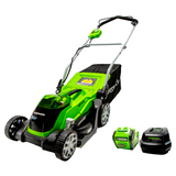 Greenworks 40V 14" Cordless Push Lawn Mower, 4.0Ah Battery and Charger Included