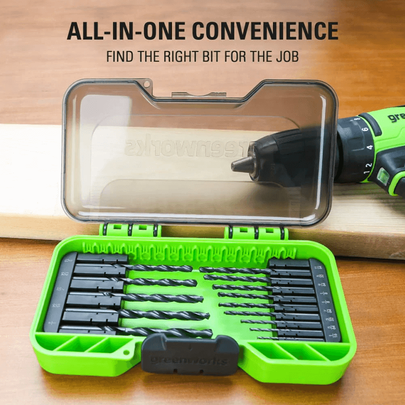 14 PC Black Oxide Drilling Bit Set