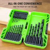 21 PCS Black Oxide Drilling Bit Set