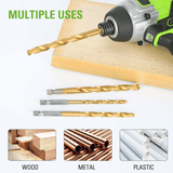 22 PC Titanium Drilling Bit Set