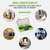 60 PCS Multi-Material Drill and Driver Set