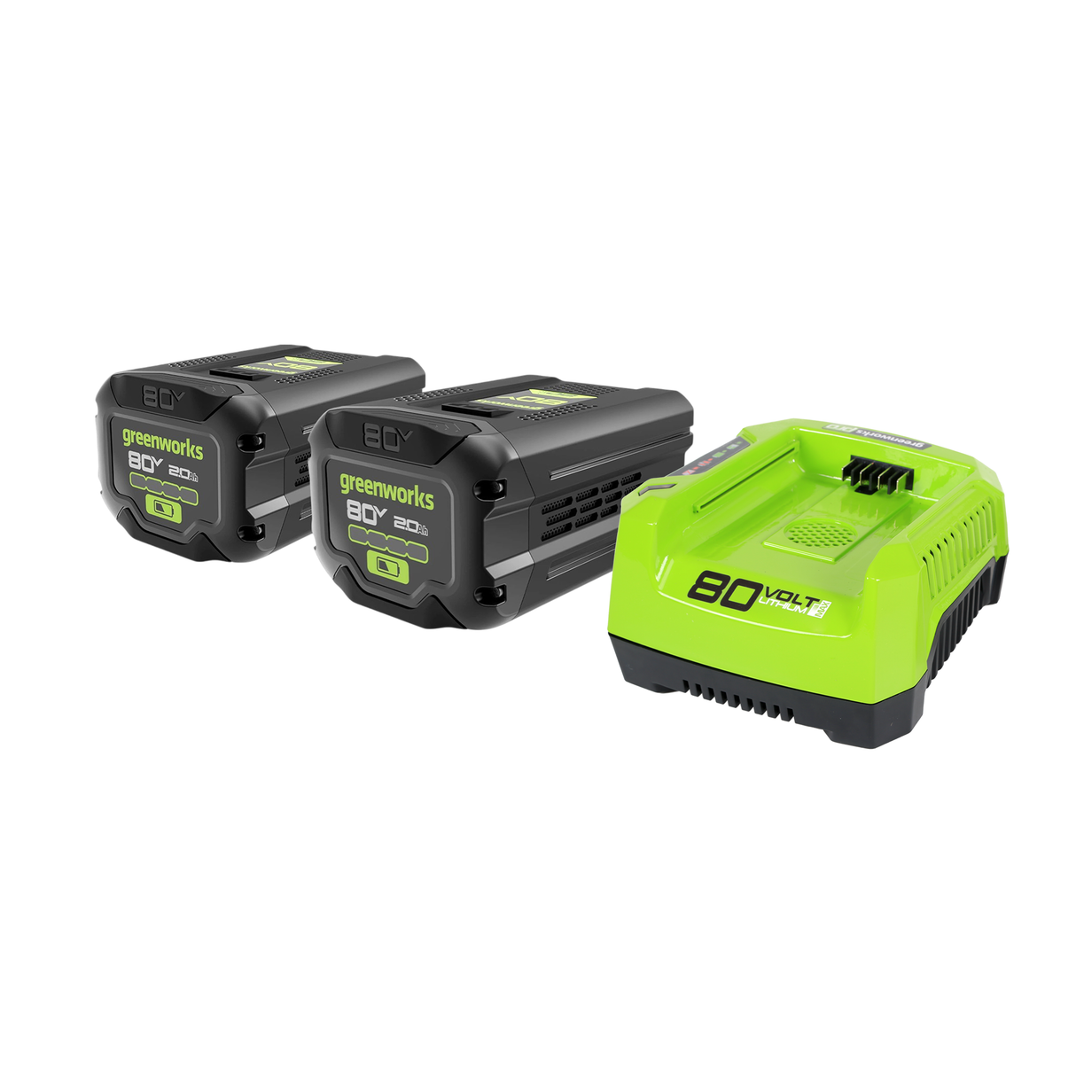 80V (2) 2.0Ah Batteries & Rapid Charger Combo Kit