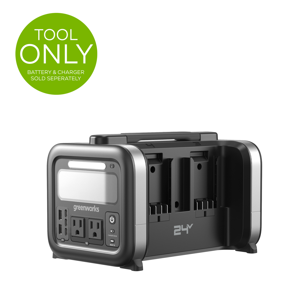 Station d'alimentation portative 24 V, 500 W (Outil seulement)