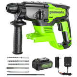 Marteau perforateur 24 V, batterie USB 4,0 Ah et chargeur 2 A inclus