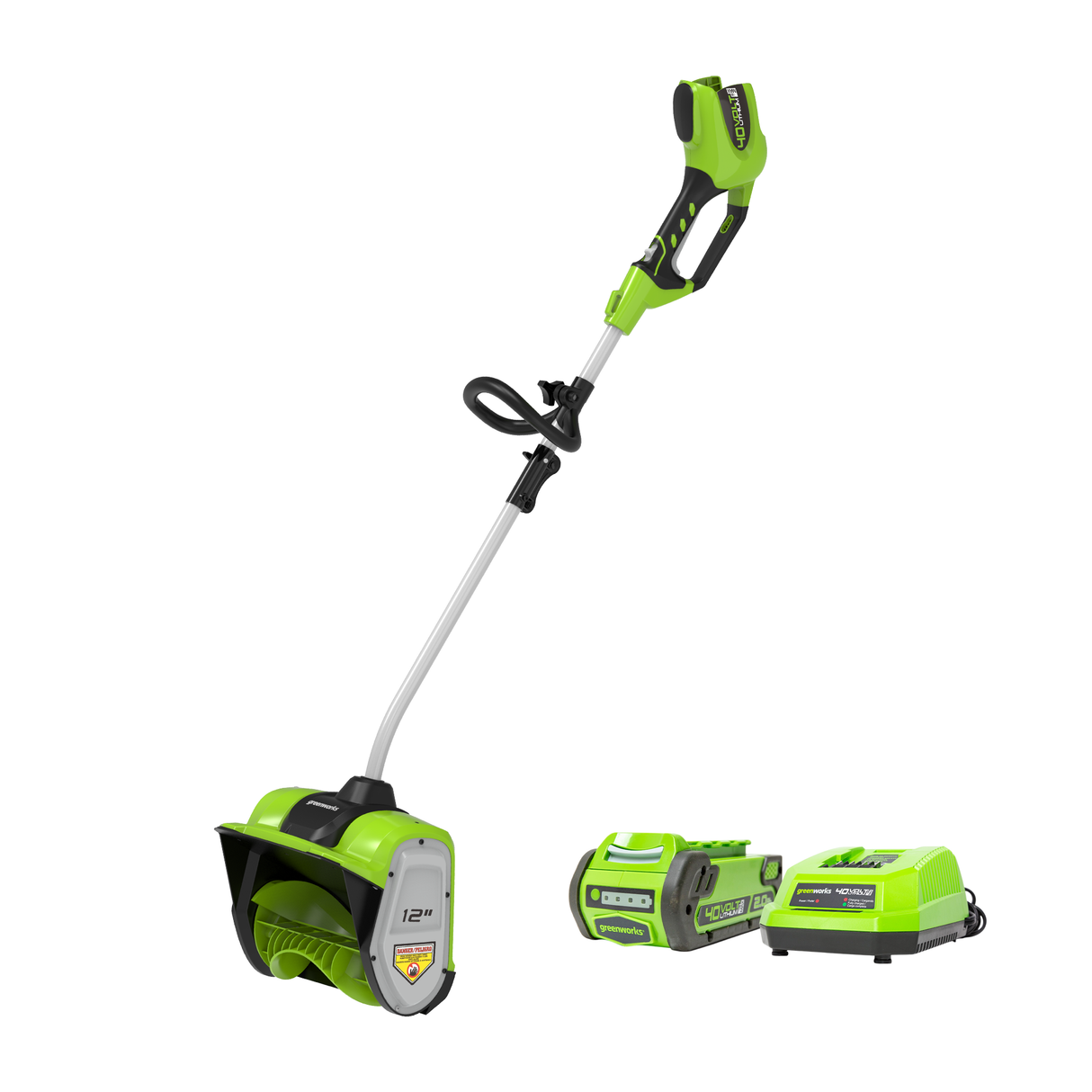 Pelle à neige à batterie 40 V, 12 pouces, batterie 4,0 Ah et chargeur inclus