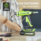 Pistolet à colle chaude 24 V, batterie 2,0 Ah et chargeur inclus