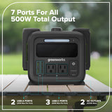Station d'alimentation portative 24 V, 500 W (Outil seulement)
