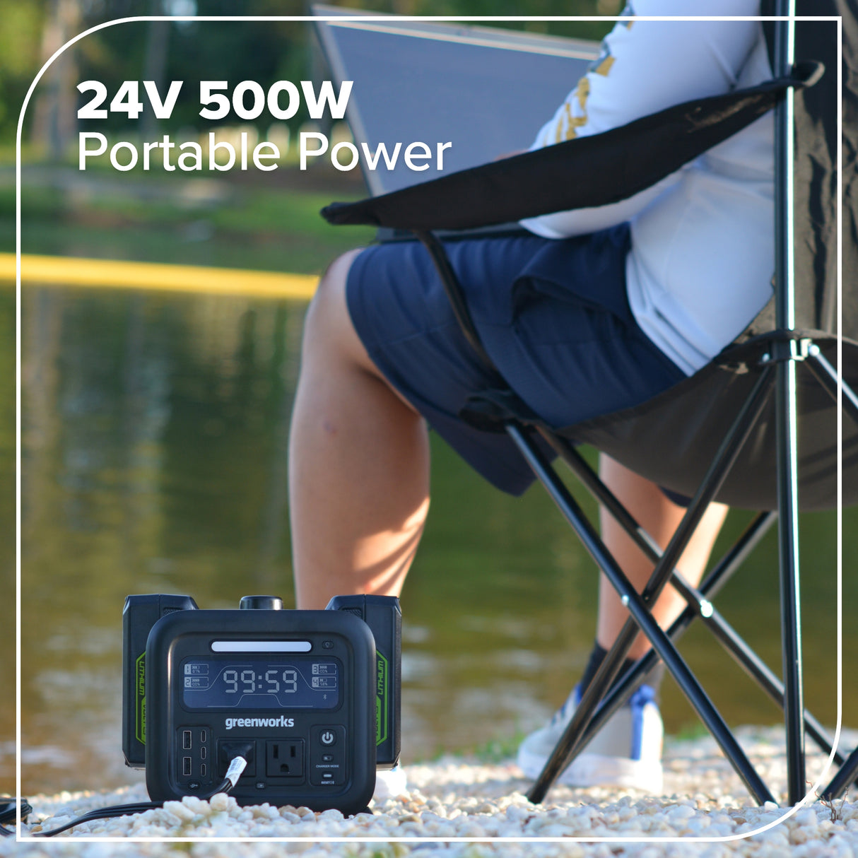 Station d'alimentation portative 24 V, 500 W (Outil seulement)