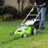 Tondeuse à double lame 40 V, 20 pouces, batteries et chargeur 2,0 Ah et 4,0 Ah inclus