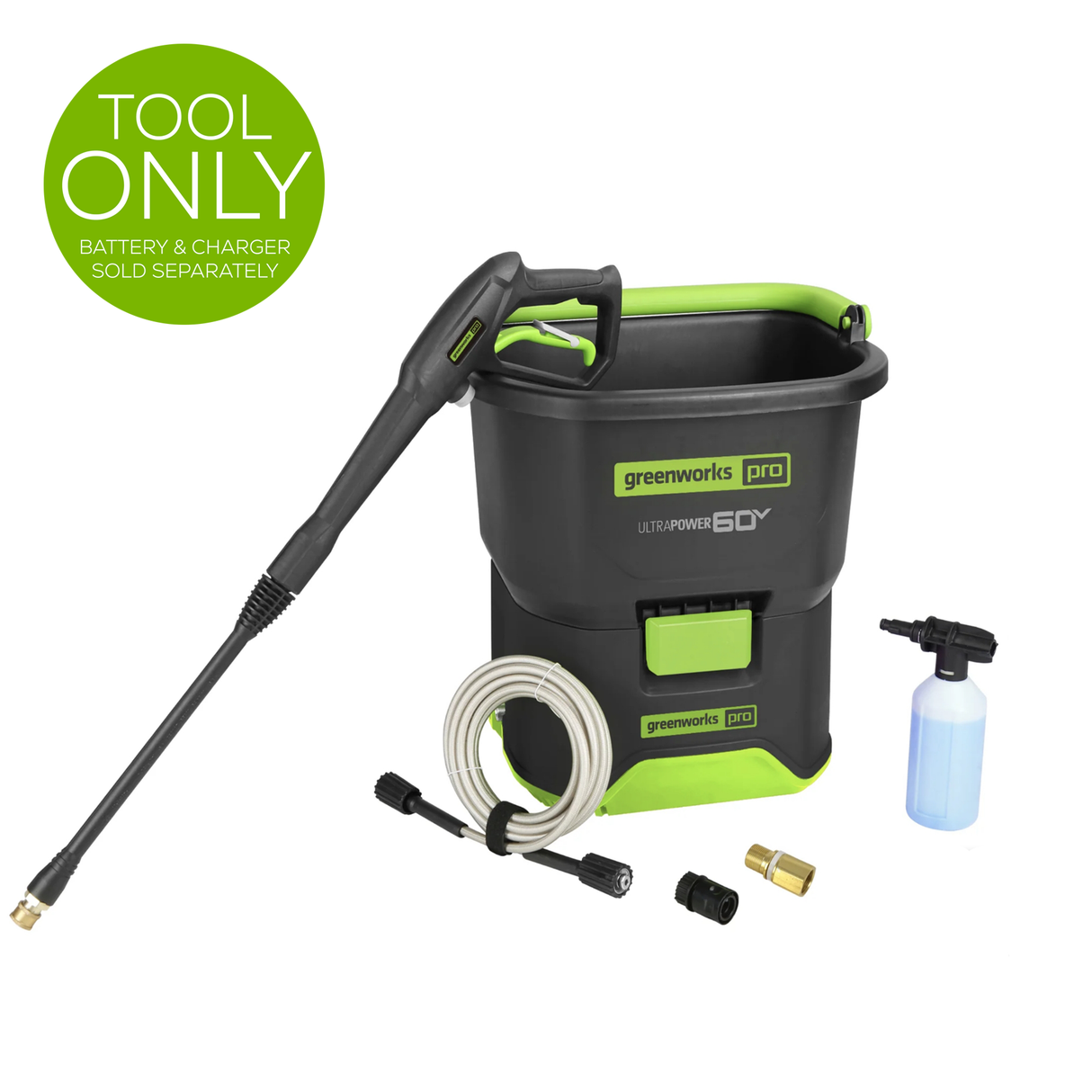 Laveuse à pression 60 V, 1 800 PSI (lb/po²), 1,0 GPM (Outil seulement)