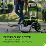 60V 3000 PSI Hybird Pressure Washer (Tool Only)