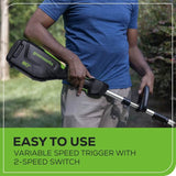 80V 16" Front Mounted String Trimmer, 2.0Ah Battery and Charger Included
