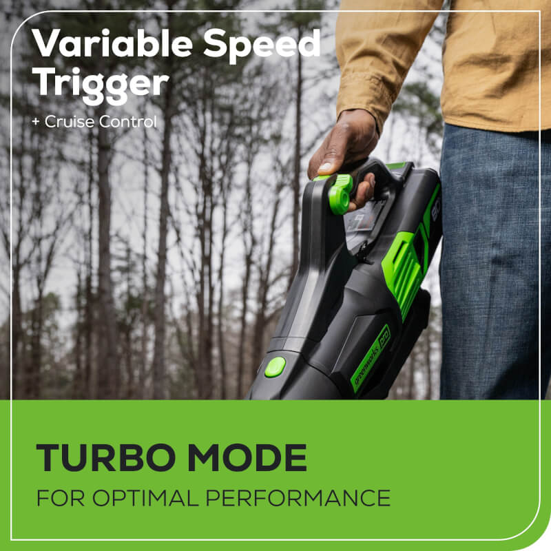 80V 650 CFM - 145 MPH Brushless Leaf Blower, 2.0Ah Battery and Charger Included