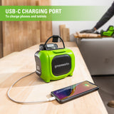24V Cordless Battery Mini Bluetooth Speaker, 2.0Ah Battery & Charger Included