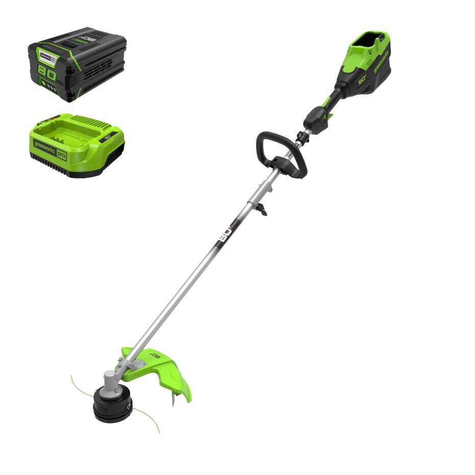 Coupe-herbe avec moteur monté sur le dessus 80 V, 16 pouces, batterie 2,5 Ah et chargeur inclus