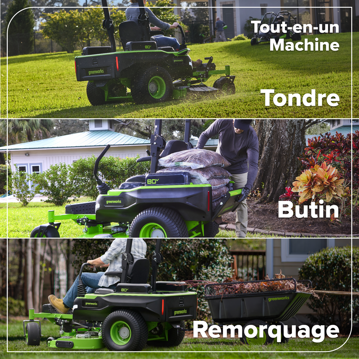 Tondeuse autoportée à rayon de braquage zéro 80 V, 60 pouces Maximus Z, (2) batteries 16,0 Ah, (4) batteries 8,0 Ah et chargeur 1,5 Kw