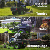 Tondeuse autoportée à rayon de braquage zéro 80 V, 60 pouces Maximus Z, (2) batteries 16,0 Ah, (4) batteries 8,0 Ah et chargeur 1,5 Kw