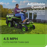 Tracteur autoporté CrossoverT 60 V, 30 pouces, 4 batteries 8 Ah et chargeur 600 W inclus