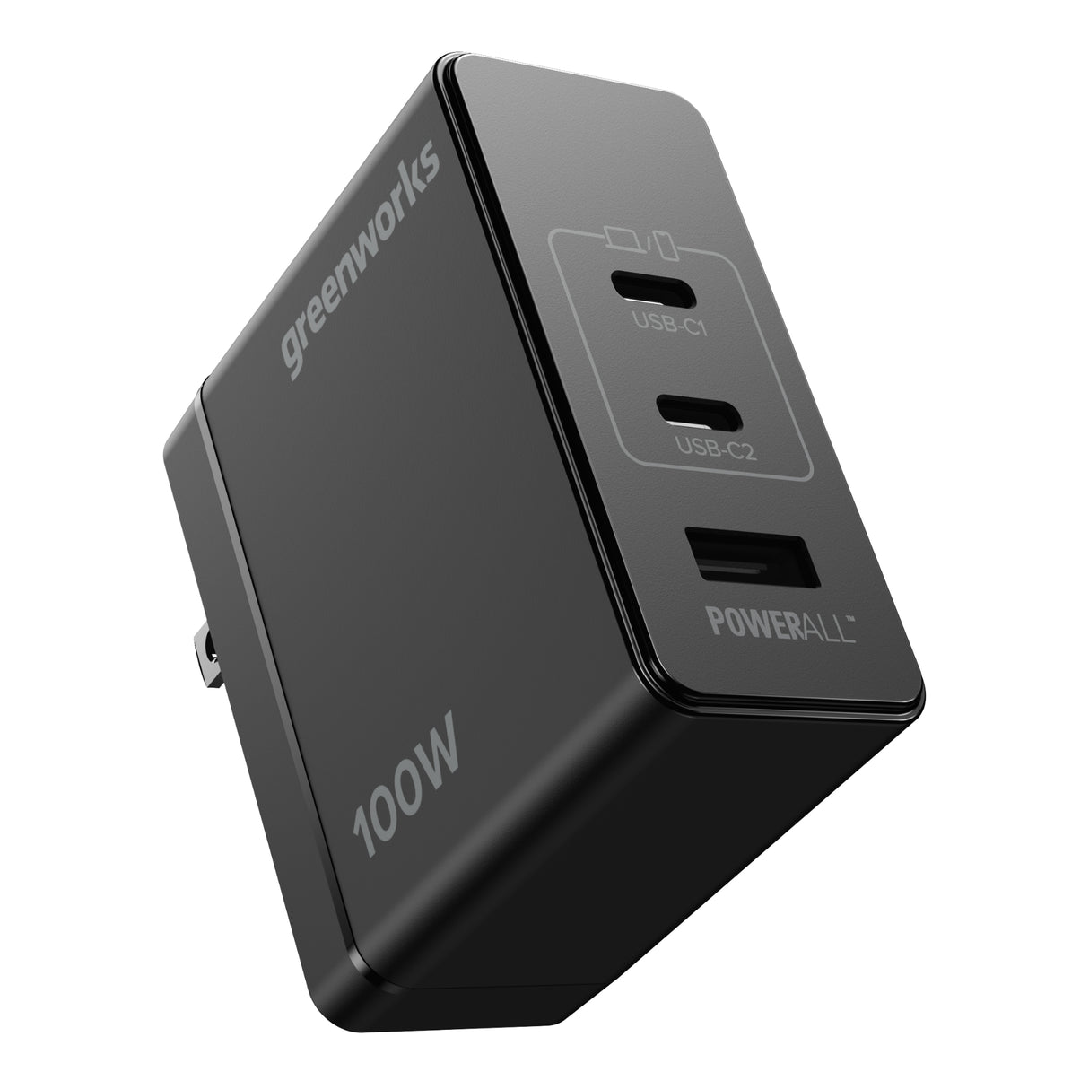 Chargeur Greenworks POWERALL 100W avec (2) ports USB-C et (1) port USB-A