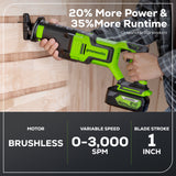 24V Brushless Reciprocating Saw (Tool Only) - S24L00
