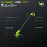 48V (24V x 2) 17" Brushless Mower & Blower & Trimmer Combo Kit, (2) 4.0Ah Batteries and 65W Type-C Charger with (2) 3-FT Cables Included