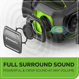 Haut-parleur Bluetooth 24 V, batterie 2,0 Ah et chargeur inclus