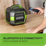 Haut-parleur Bluetooth 24 V, batterie 2,0 Ah et chargeur inclus