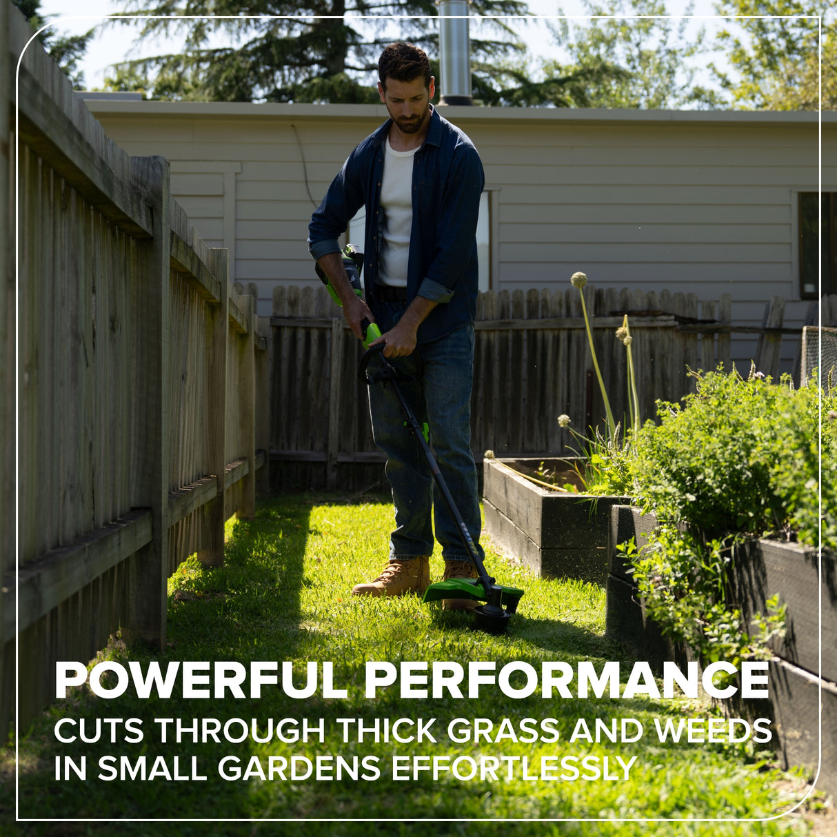 48V (24V x 2) 16" Brushless String Trimmer, (2) 4.0Ah 21700 Batteries and 100W Type-C Charger with (2) 3-FT Cables Included