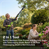 24V Pruning Shears, 2.0Ah Battery and 30W Type-C Charger with 3-ft Cord Included