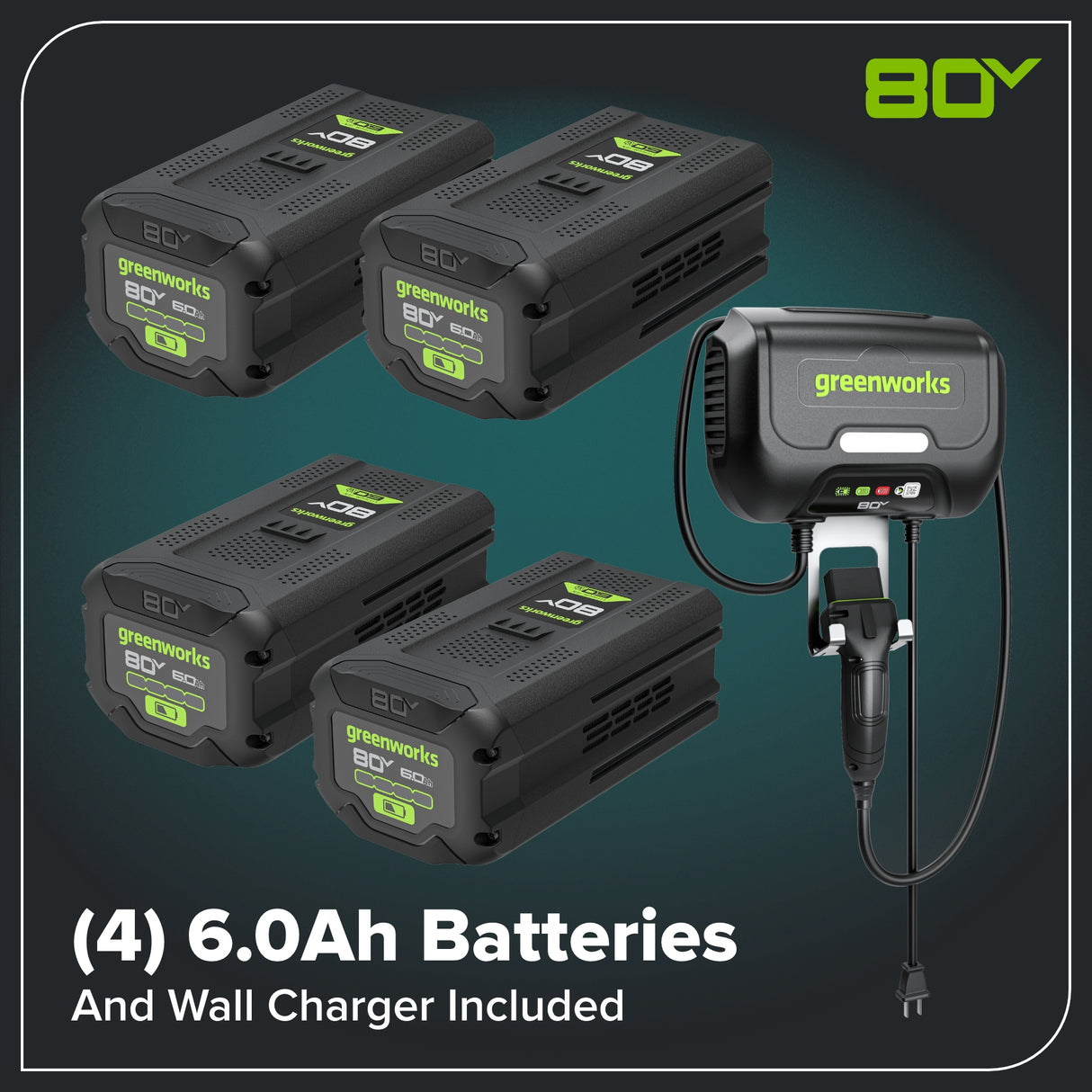 Tracteur à gazon autoporté CrossoverT 80 V, 30 pouces, batteries (4) 6,0 Ah et chargeur 600 W inclus
