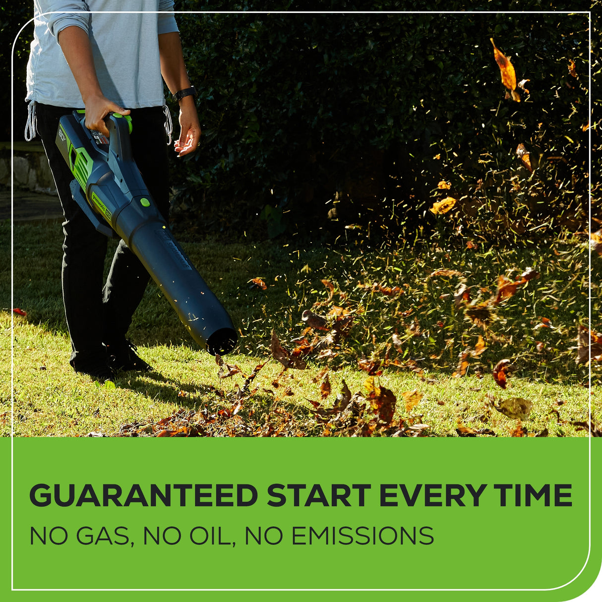 80V 650 CFM - 145 MPH Brushless Leaf Blower, 2.0Ah Battery and Charger Included