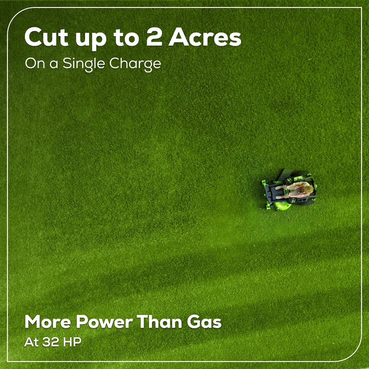 80V 42" CROSSOVERZ Zero Turn Lawn Mower, (4) 5.0Ah Batteries and (600W) Plug in Charger Included | CRZ4282
