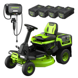 Tracteur à gazon autoporté CrossoverT 80 V, 30 pouces, batteries (4) 6,0 Ah et chargeur 600 W inclus