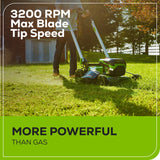 60V 21" Push Lawn Mower, 5.0Ah Battery and Rapid Charger Included
