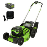 60V 21" Push Lawn Mower, 5.0Ah Battery and Rapid Charger Included