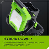 60V AC/DC 2500 Lumen Work Light (Tool Only)