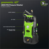 1600 PSI 1.2 GPM 13 Amp Pressure Washer - GPW1602