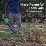 60V 750 CFM 170 MPH Brushless Leaf Blower, 4.0Ah Battery and Charger Included