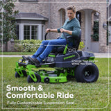 80V 42" CROSSOVERZ Zero Turn Lawn Mower, (4) 5.0Ah Batteries and (600W) Plug in Charger Included | CRZ4282