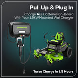 80V 42" CROSSOVERZ Zero Turn Lawn Mower, (4) 5.0Ah Batteries and (600W) Plug in Charger Included | CRZ4282