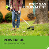 Coupe-herbe sans balais 80 V, 16 pouces, batterie 2,0 Ah et chargeur inclus – ST80L210