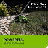 Coupe-herbe à batterie 60 V, 16 pouces, batterie 2,5 Ah et chargeur inclus