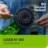 Ensemble 60 V de coupe-herbe à batterie, 16 pouces et souffleur 630 CFM (pi³/min) - 170 MPH, batterie 2,5 Ah et chargeur 3 A inclus