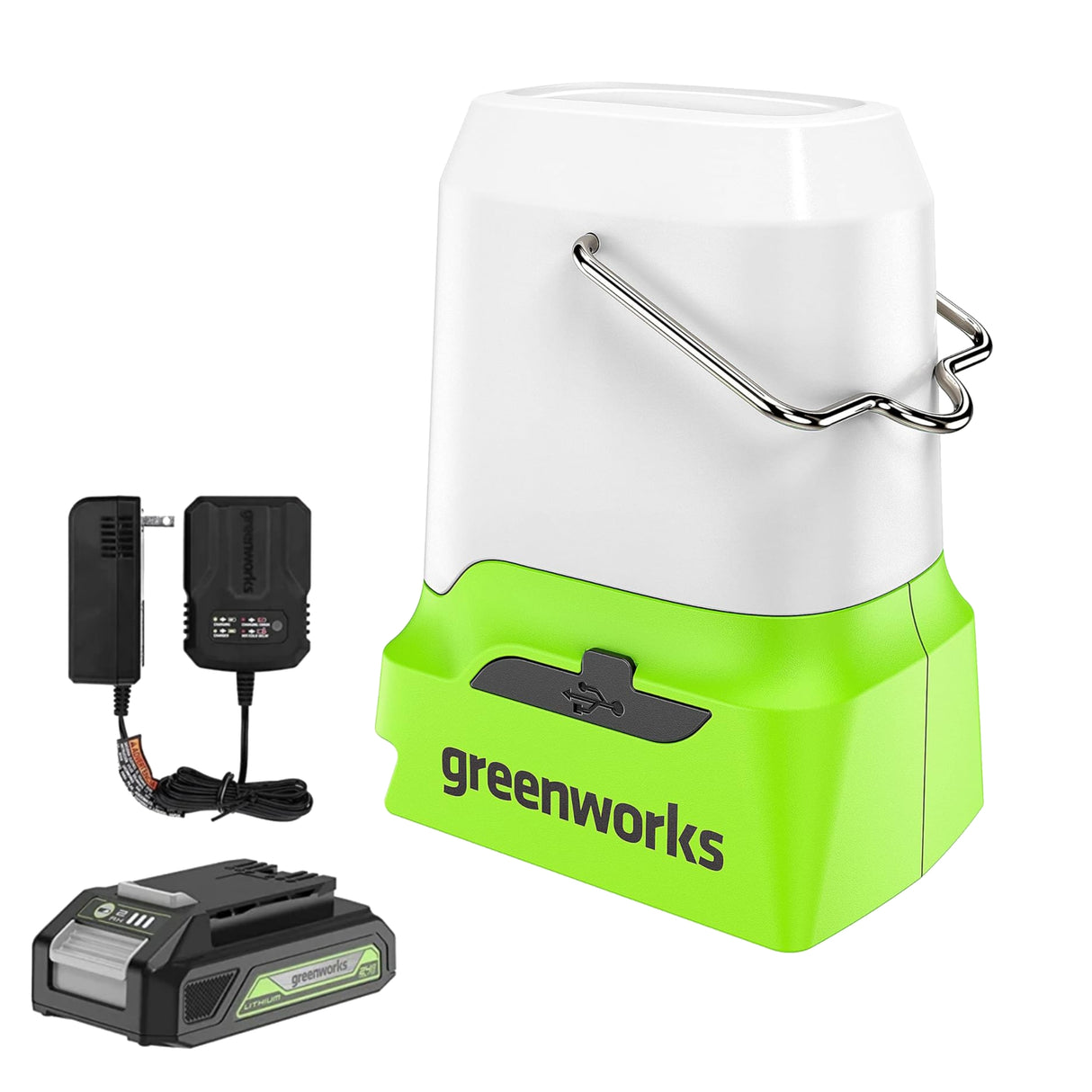 24V 500 Lumen Lantern, 2.0Ah Battery and Charger Included