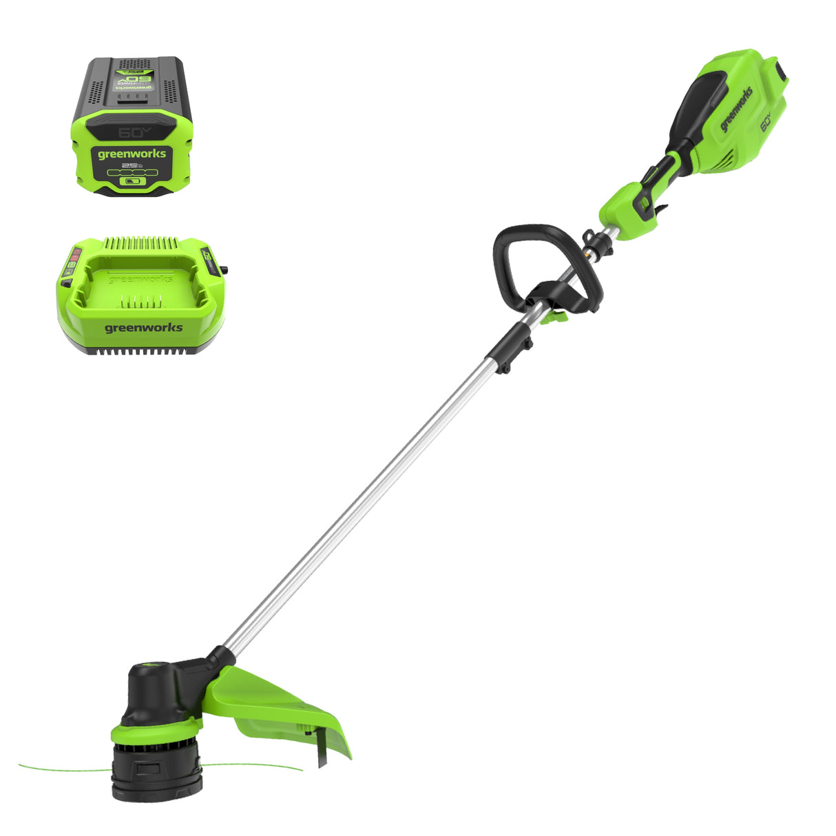 Coupe-herbe à batterie 60 V, 16 pouces, batterie 2,5 Ah et chargeur inclus