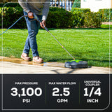 Nettoyeur de surface rotatif universel de 15 pouces