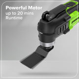 Outil multifonction oscillant 24 V, batterie 2,0 Ah et chargeur inclus
