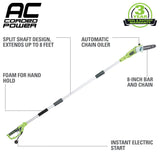 Greenworks 6.5 Amp 8" Corded Pole Saw